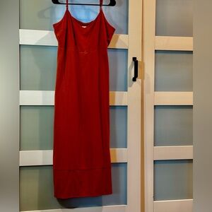 Market & Spruce One Shoulder Red Dress